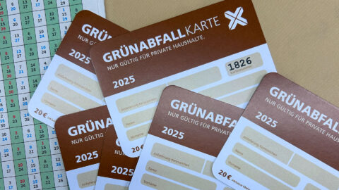 Grünabfall-Karte 2025 in der Tourismus-Information